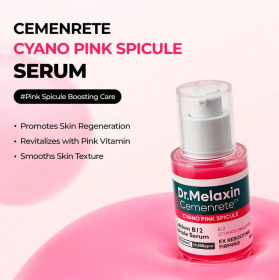 Dr. Melaxin's Cemenrete Picotonic Shot Calcium Essence, used for firming and increasing density, contains collagen, which can even out skin tone