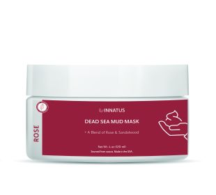 Dead Sea Mud Mask with Rose Oil – 4oz Detoxifying & Purifying Face Mask – Infused with Lemon & Sandalwood Oils for Acne Control & Skin Hydration