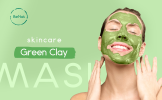 BeNat Natural Green Clay Mask Powder - Deep Pore Cleansing & Detoxifying Facial Treatment for Oily and Sensitive Skin, Vegan & Eco-Friendly