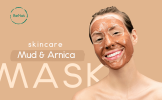 BeNat Natural Mud and Arnica Facial Mask Powder - 4oz Exfoliating Face Mask for Deep Pore Cleansing