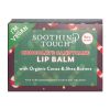 Soothing Touch Chocolate Candy Cane Lip Balm | Organic Cocoa & Peppermint | Vegan & Eco-Friendly – 0.25 oz