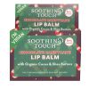 Soothing Touch Chocolate Candy Cane Lip Balm | Organic Cocoa & Peppermint | Vegan & Eco-Friendly – 0.25 oz