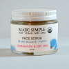 FACE SCRUB for Combination/Dry Skin - Organic Vegan Frankincense Poppy