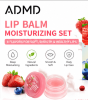 8 Pack Moisturizing Lip Balm Set, Fruit Flavored Lip Balms for Dry Lips Care, Hydrating Lip Balm Gift Set