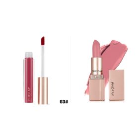 PHOFAY Non-Sticky Lip Gloss (Option: 03set)