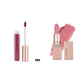 PHOFAY Non-Sticky Lip Gloss (Option: 08set)
