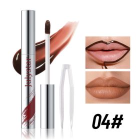 Long Lasting Peel Off Lip Liner, Matte Liquid Lip Stain Pencil, Waterproof And Smudge Proof Lip Plumper, Easy To Apply Lip Tattoo Makeup For Wome (Option: 04)