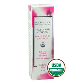 TONER for Mature Skin - Organic Vegan Helichrysum Lavender (Lid: Cap)