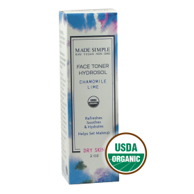 TONER for Dry Skin - Organic Vegan Chamomile Lime (Lid: Mister)