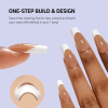 SheSlay TickFit Tips | 140pcs Multi-Color French Press-On Nails – Clear, Nude, Pink